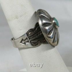 Navajo Fred Harvey Era Vintage Sterling Silver and Turquoise Ring
