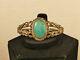 Navajo Fred Harvey Turquoise Silver Bracelet 26.8 Gms Vintage Tucson Estate