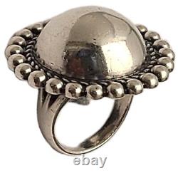 Navajo vintage Fred Harvey Era Sterling Silver Dome Ring Size 6