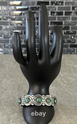 OLD FRED HARVEY ERA Native American Navajo Turquoise Sterling silver Bracelet