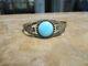 Old Fred Harvey Navajo Sterling Sleeping Beauty Turquoise Thunderbird Bracelet