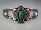 Old Hand Made Fred Harvey Era Sterling Silver & Turquoise Thunderbird Bracelet