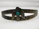 Old Pawn Fred Harvey Era Navajo Sterling Turquoise Eagle Cuff Bracelet Native