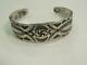 Old Pawn Fred Harvey Era Coin Silver Cuff Bracelet -24.4 Grams