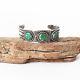 Old Pawn Fred Harvey Era Sterling Silver Turquoise Cuff Bracelet Native American