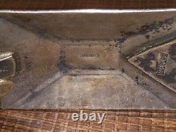 Old Pawn Sterling Silver Fred Harvey Era Navajo Hinged Concho Belt / Buckle