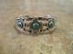 Perfect Old Fred Harvey Navajo Sterling Silver Turquoise Thunderbird Bracelet