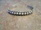 Real Old 1920s Fred Harvey Era Navajo Indian Handmade Coin Silver Dome Bracelet