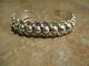 Real Old Fred Harvey Era Bell Navajo Sterling Silver Dome Row Bracelet