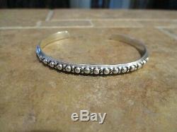 REAL OLD Fred Harvey Era MAISELS Navajo Sterling Silver RAINDROP Row Bracelet