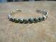 Real Old Fred Harvey Era Navajo Indian Handmade Coin Silver Turquoise Bracelet