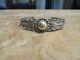 Real Old Fred Harvey Era Navajo Sterling Silver Arrow Dome Bracelet