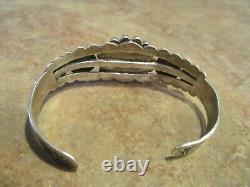 REAL OLD Fred Harvey Era Navajo Sterling Silver Concho DOME Row Bracelet