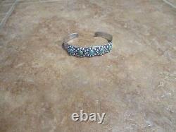 REAL OLD Fred Harvey Era Navajo Sterling Silver FIVE TURQUOISE Concho Bracelet