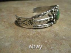 REAL OLD Fred Harvey Era Navajo Sterling Silver ROYSTON Turquoise Bracelet