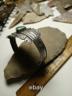 Rare Old Wow Navajo Sterling Ingot Arrow Cuff Fred Harvey Classic Sterling