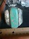 Rare Wow Pawn Huge Navajo Sterling Fred Harvey New Mex Green Turquoise 74grms