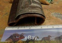 SALE. MUSEUM 1920's NAVAJO SILVER WHIRLING LOG KETOH CUFF OLD PAWN FRED HARVEY