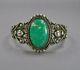 Vintage Navajo Fred Harvey Sterling Silver Rare Cerrillos Turquoise Cuff Sz6.25