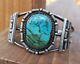 Vintage Sterling Silver Navajo Turquoise Cuff 36.1 Grams
