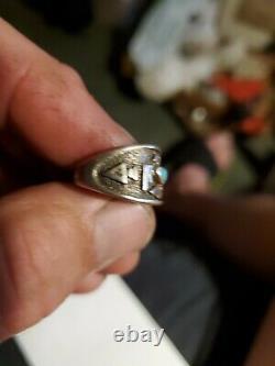 VTG Fred Harvey Era Sterling Silver 925 Thunderbird Ring Size 7