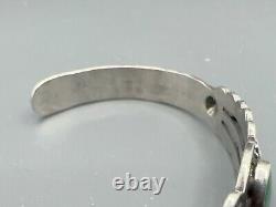 VTG Fred Harvey Era Sterling Silver Turquoise Cuff Bracelet 11.7g #rft