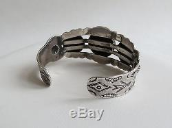 VTG Fred Harvey Style Native American Navajo Sterling Silver Turquoise bracelet