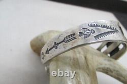 VTG SW N A FRED HARVEY CUFF With TURQUOISE, ARROWS, & TBIRD STERLING