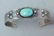 Vintage Classic Fred Harvey Navajo Sterling Silver Turquoise Cuff