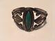 Vintage Fred Harvey Bell Trading Post Sterling Silver Turquoise Cuff Bracelet