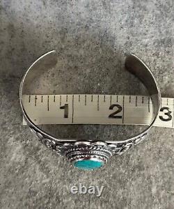 Vintage FRED HARVEY ERA Navajo MAISELS Turquoise Sterling silver Bracelet 47+g