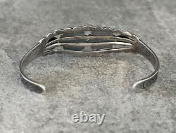 Vintage FRED HARVEY ERA Navajo Turquoise Sterling silver Bracelet 19+g