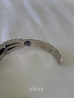 Vintage FRED HARVEY Navajo Sterling Silver Cuff Bracelet 13.9g