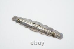 Vintage Fred Harvey Era Navajo Coin Silver Arrow Brooch Pin
