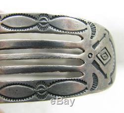 Vintage Fred Harvey Era Repousse Stamped Arrows Sterling Silver Cuff Bracelet