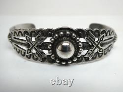 Vintage Fred Harvey Era Sterling Silver 925 Crossed Arrow Cuff Bracelet Size 7