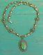 Vintage Fred Harvey Era Sterling Silver Green Turquoise Jp Necklace Classic