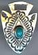 Vintage Fred Harvey Navajo Indian Silver & Turquoise Stampwork Arrow Watch Fob