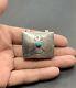 Vintage Fred Harvey Southwestern Sterling Silver Turquoise Thunderbird Pill Box