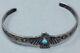 Vintage Fred Harvey Era Navajo Silver Turquoise Thunderbird Cuff Bracelet