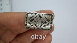 Vintage Navajo Fred Harvey Era Sterling Silver Ring. Whirling Log