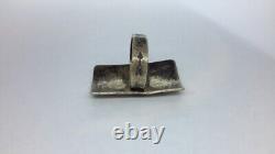 Vintage Navajo Fred Harvey Era Sterling Silver Ring. Whirling Log