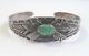 Vintage Navajo Indian Silver And Turquoise Bracelet With Arrows Fred Harvey Era