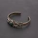 Vintage Silver Fred Harvey Era Rattlesnake Cuff Bracelet 2 1/16 Inner 13g