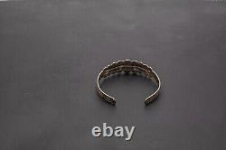 Vintage Silver Fred Harvey Era Rattlesnake Cuff Bracelet 2 1/16 Inner 13g