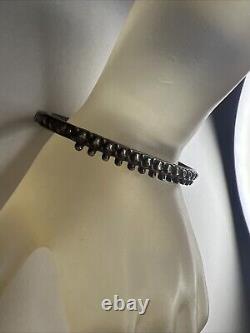 Vintage Sterling Silver Fred Harvey Era Ball Trade Bead Beaded Cuff Bracelet