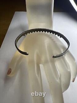 Vintage Sterling Silver Fred Harvey Era Ball Trade Bead Beaded Cuff Bracelet