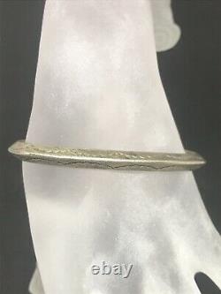 Vintage Sterling Silver Navajo Early Classic Cuff Bracelet Fred Harvey Era