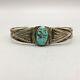 Vintage Turquoise And Sterling Silver Cuff Bracelet From The Fred Harvey Era