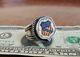 Vtg Union Pacific Railroad Sterling Silver Ring-historical Plate-fred Harvey Era